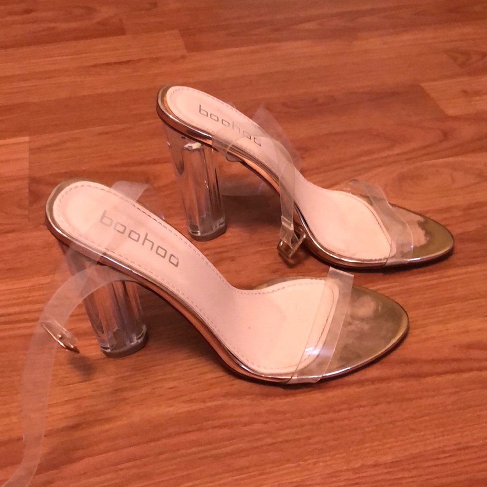 Clear heels
